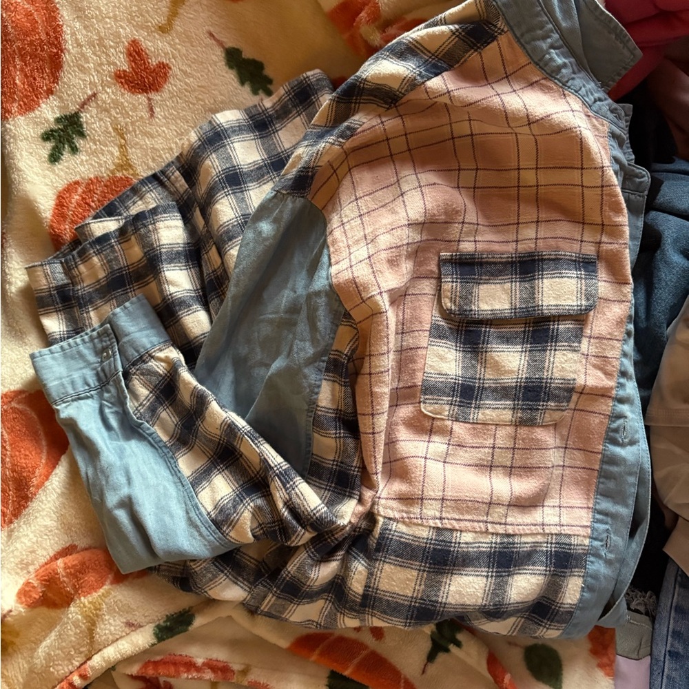 NWT Cato Blue and Pink Plaid Jacket